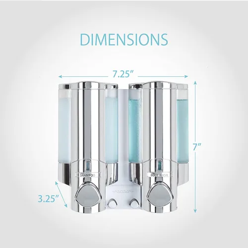 Miniatura 3 de Better Living Products 76245-1 AVIVA - Dispensador de dos cámaras, cromado
