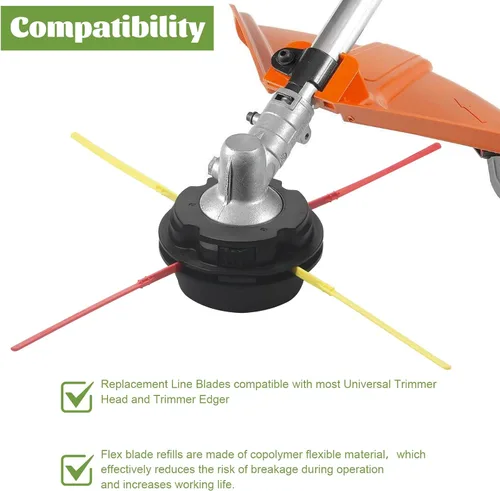Miniatura 4 de Cuchilla para eliminar malas hierbas, cuchillas flexibles de repuesto de primera calidad, primera opción para mayor durabilidad, cuchillas