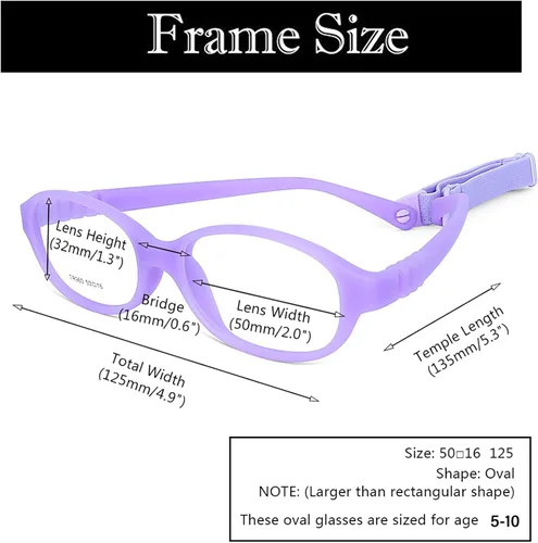Miniatura 31 de AQWANO Children Optical Glasses Frame tr90 Flexible Bendable One-piece Safe Eyeglasses Girls Boy