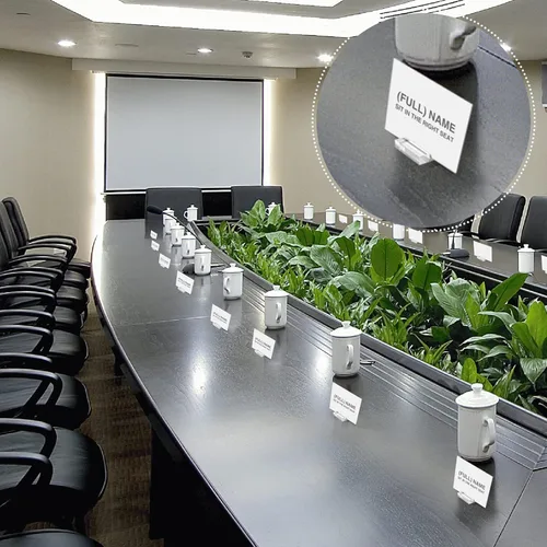 Miniatura 6 de 12 soportes acrílicos para tarjetas de lugar, soporte de exhibición de tarjetas, soportes para números de mesa, boda, menú, oficina, reunión