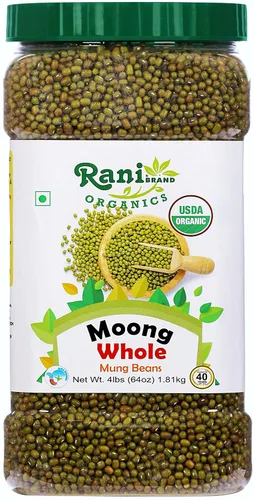 Miniatura 14 de Rani Moong Dal (granos de mung sin piel) Lentejas indias de 128 onzas (8 libras), 8.0 lbs x paquete de 5 (total 40 libras) a granel, totalmente