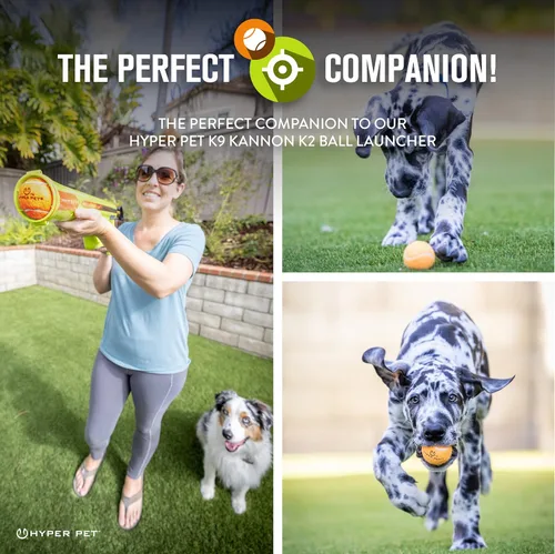 Miniatura 5 de Hyper Pet MINI pelotas de tenis para perros, juguetes seguros para perros y pelotas de tenis para ejercicio, entrenamiento, Hyper Pet K9 Kannon