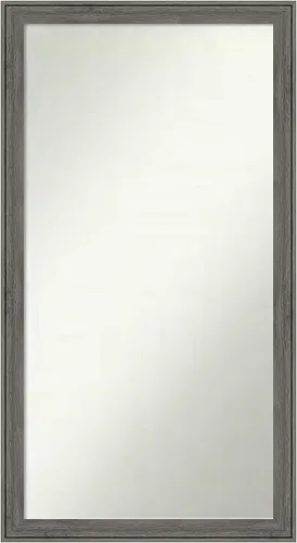 Miniatura 182 de Amanti Art Espejo personalizado, espejo de baño gris plomo a rayas, espejo de pared o espejo de tocador de baño sobre el fregadero