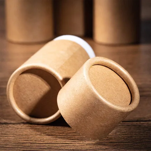 Miniatura 4 de BENECREAT 12 tubos de cartón Kraft BurlyWood de 0.3 fl oz, recipientes redondos de cartón, tubos de bálsamo labial, tubos de cartón para lápices