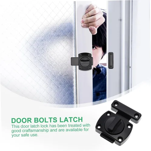 Miniatura 4 de BESTonZON Cerradura de cerrojo de metal para valla de metal Cerradura de cadena de puerta Muebles para el hogar Muebles deslizantes Cerradura