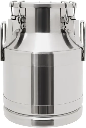 Miniatura 17 de Lata de leche de acero inoxidable de 13.3 galones, cubo de leche resistente con mango ergonómico y tapa hermética, recipiente sólido de líquido SS