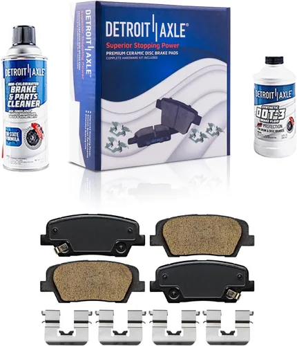 Miniatura 20 de Detroit Axle - Kit de freno delantero para Honda Element 2002-2004 CR-V 2003-2011 Pinza de freno de disco lateral del pasajero con soporte Pastillas