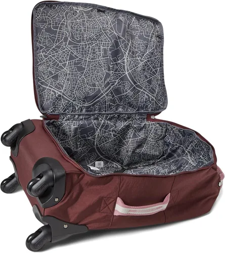 Miniatura 5 de Kipling Darcey - Equipaje de mano suave pequeño de 22 pulgadas para mujer nailon ruedas giratorias de 360 grados Caoba Bl
