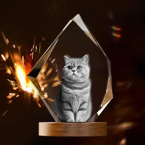 Miniatura 13 de Foto de Cristal 3D, Regalos Personalizados del Día de la Madre para Mujeres Hombres Esposa Marido Mamá Padre, Regalos Personalizados con Grabado