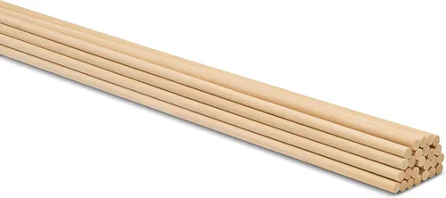 Miniatura 25 de Woodpeckers - Cañas de madera, varillas de madera de 3/16 x 30,5 cm sin acabado de madera dura para manualidades y bricolaje, 500 piezas Paquete