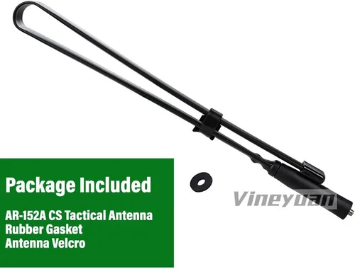 Miniatura 6 de Antena táctica CS plegable 27.6 in/27.56 pulgadas SMA-hembra doble banda VHF UHF 136/520Mhz para Kenwood BaoFeng UV-5R UV-82 BF-888S Retevis H777