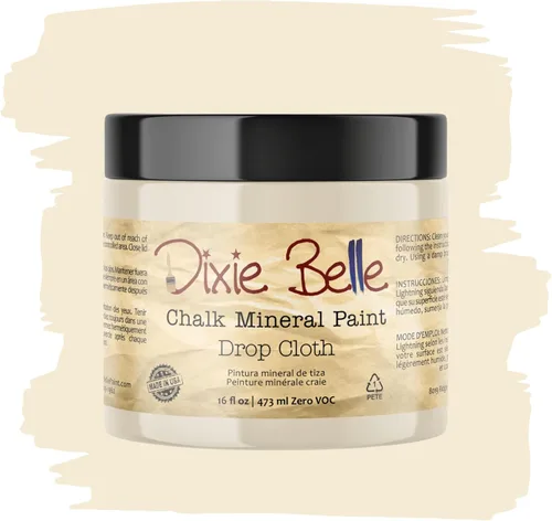 Miniatura 407 de Dixie Belle Paint Company - Pintura con acabado de tiza para muebles, color negro (Caviar), 1 galón, 128 fl oz, pintura mineral color rosa intenso