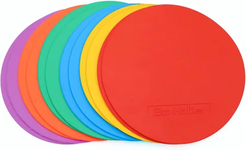 Miniatura 6 de Marcadores de punto de cono plano antideslizantes de 6 pulgadas para entrenamiento de agilidad de velocidad deportiva