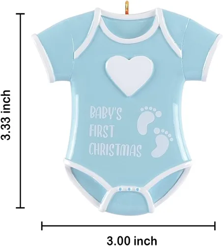 Miniatura 3 de Adorno de Navidad personalizado para bebé niño 2024 – Adornos personalizados de la primera Navidad del bebé, regalo de recuerdo para recién nacido