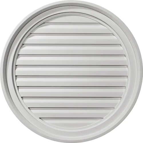 Miniatura 14 de Ekena Millwork GVRO12D respiradero redondo, 12 pulgadas de ancho x 12 pulgadas de alto x 1 3/8 pulgadas de profundidad, GVRO12D