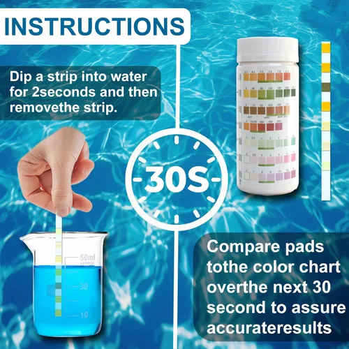 Miniatura 4 de Tiras de prueba de pH (150 tiras) – Pruebas de pH precisas y rápidas para agua, orina, saliva, piscina, suelo, cosméticos – Tabla de colores fiable