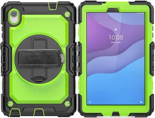 Miniatura 11 de Funda para Lenovo Tab M8 HD 8 pulgadas TB-8505F/8505X/8705F con protector de pantalla de grado militar a prueba de golpes resistente caso con Negro