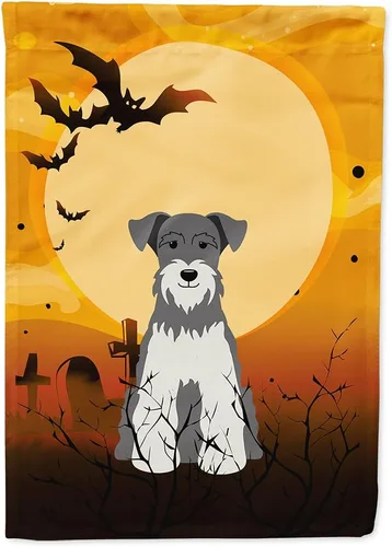 Miniatura 9 de Caroline's Treasures BB4307GF - Bandera de Halloween Airedale para jardín, bandera decorativa para patio exterior, obras de arte de patio, macizos