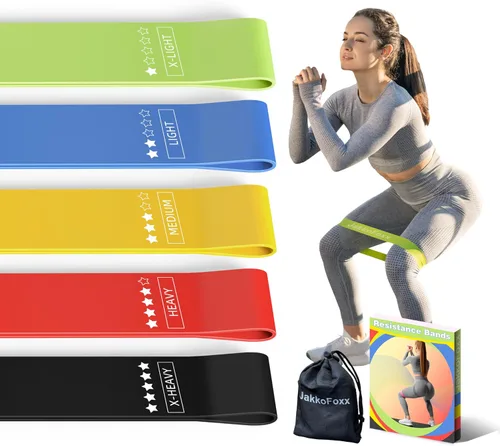 Miniatura 8 de Bandas de ejercicio de resistencia, bandas de resistencia para fitness en casa, estiramiento, entrenamiento de fuerza, terapia física, bandas