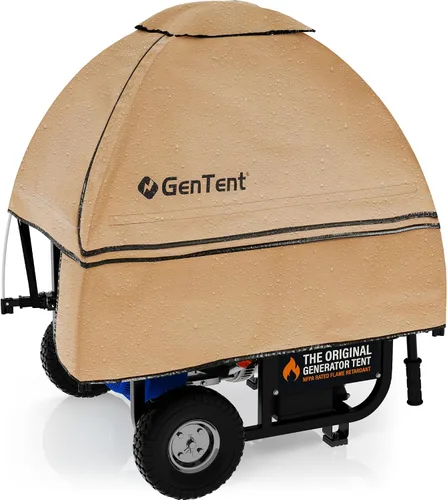 Miniatura 20 de GenTent Funda de funcionamiento del generador - Kit universal (extremo, color tostado) - para generadores portátiles de marco abierto