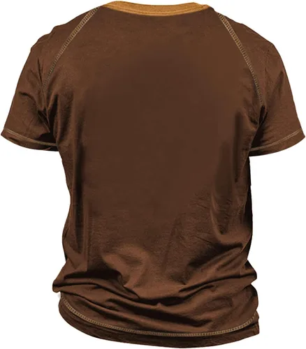 Miniatura 2 de Camisetas elegantes de manga corta para hombre, camisetas de corte clásico, cómodas blusas de cuello redondo de talla grande