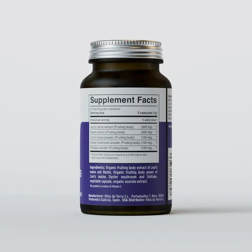 Miniatura 8 de Hifas Microbiota - Suplemento orgánico de complejo de hongos con melena de león, reishi y shiitake - Prebiótico de apoyo digestivo y salud