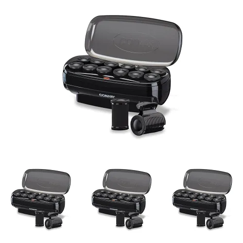 Miniatura 9 de Conair - Rulos calientes para cabello largo, mediano y corto, 12 rulos calientes Jumbo de 1 ½" con clips, rizadores para mujeres, volumen y rizos