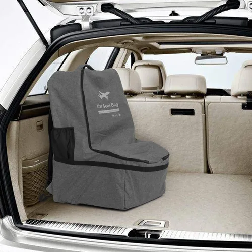 Miniatura 7 de LUXJA Bolsa de viaje para asiento de automóvil, bolsa de avión con correas acolchadas para mochila y correas ajustables en la cintura para viajes