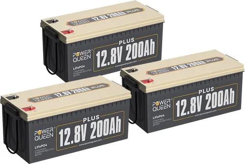 Miniatura 14 de Power Queen Paquete de 2 baterías LiFePO4 de 12 V 100 Ah, BMS integrado de 100 A, batería de litio de 2560 Wh, hasta 15000 ciclos, soporte