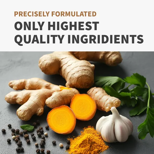 Miniatura 7 de Suplementos 4 en 1 de cúrcuma y ajo con BioPerine – Cápsulas de raíz de jengibre y cúrcuma de 2360 mg con ajo – Mezcla de hierbas de alta potencia