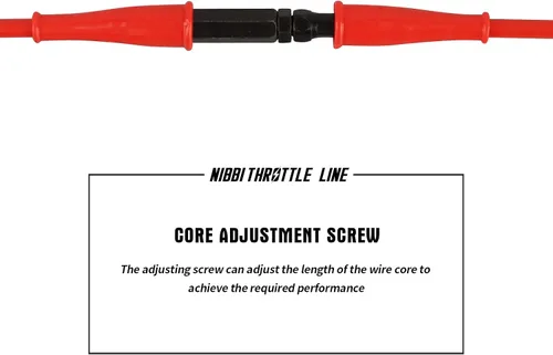 Miniatura 4 de nibbi Cable de acelerador de 46" Go Kart universal para bicicleta de suciedad, mini bicicleta y motocross Cable de acelerador para motocicleta 125