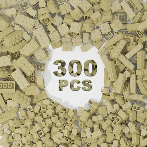 Miniatura 10 de 300 piezas de bloques de construcción clásicos, bloques rojos a granel, compatibles con Lego y piezas de las principales marcas, juguetes creativos