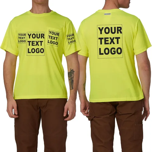 Miniatura 10 de A-SAFETY Playera de manga larga de seguridad de alta visibilidad, personalizable con logotipo (XS-6XL)