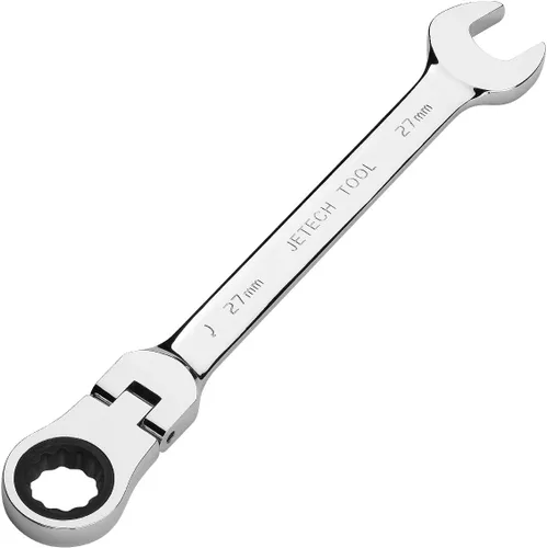 Miniatura 11 de Jetech 14mm Juego de llaves de trinquete con cabeza flexible: llave de caja de 12 puntos Combinación de trinquete métrico de cromo vanadio