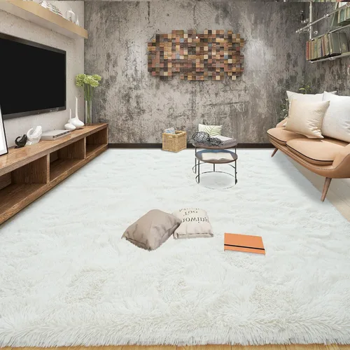 Tepook Alfombras súper suaves y esponjosas para sala de estar, alfombras de área de 8 x 10 pies para dormitorio, alfombra moderna peluda, alfombras