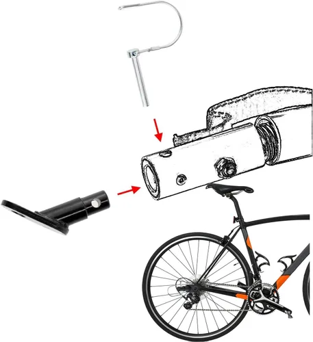 Miniatura 4 de Bike Trailer Hitch Connector Coupler Bicycle Adapter
