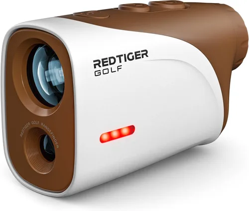 REDTIGER Mini Golf Range Finder with 1200 Yards, IP65 Waterproof and Slope Switch, 7X Magnification, Magnetic & Rechargeable Golf Rangefinder, Flag