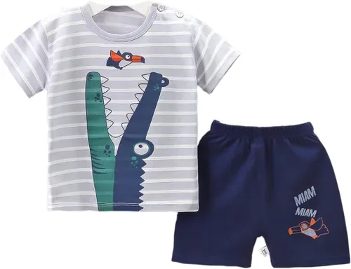 Miniatura 9 de Ropa de bebé niño para niños de 2t 3t Boys Cute Verano manga corta camiseta tops pantalones cortos conjuntos de ropa para bebé niño