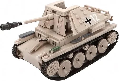 Miniatura 2 de General Jim's WW2 German Marder III - Juego de construcción de destructor de tanques - Kit de modelo de ladrillo militar de 608 piezas - Compatible