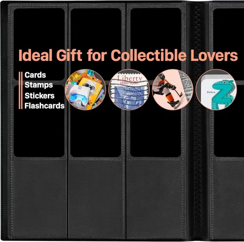 Miniatura 2 de Carpeta de tarjetas coleccionables de 9 bolsillos, carpeta de colección deportiva de alta calidad, libro de tarjetas con fundas de carga lateral