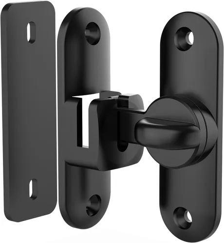 Miniatura 8 de Cerradura de Puerta de Granero – Pequeña Cerradura de Puerta Corredera de 90/180 Grados, Pestillo de Puerta de Barra Pesada, Cerradura
