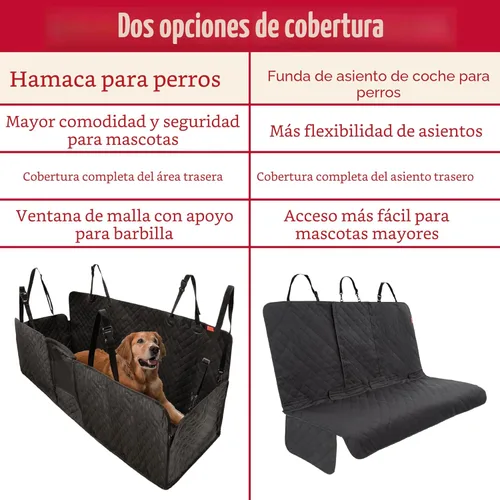 Miniatura 8 de Lusso Gear Funda de asiento de coche para perro, impermeable, antideslizante, protector de asiento trasero de automóvil, funda de asiento trasero