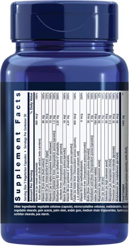 Miniatura 2 de Life Extension Multivitamínico de alimentos integrales, vitamina D3 derivada de plantas, A, B, C y E, además de minerales, extractos de plantas