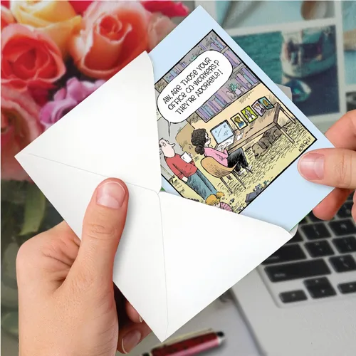 Miniatura 6 de NobleWorks - 1 tarjeta de cumpleaños humorística con sobre - Caricaturas divertidas para saludos de cumpleaños, tarjeta de celebración - Adorables