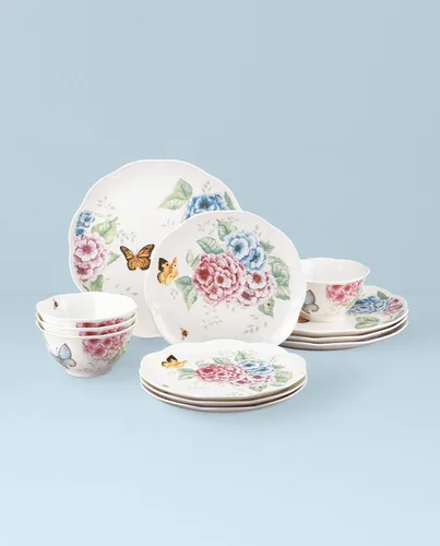 Miniatura 2 de Lenox - Juego de vajilla de 12 piezas Mariposa Prado Hortensia 849407