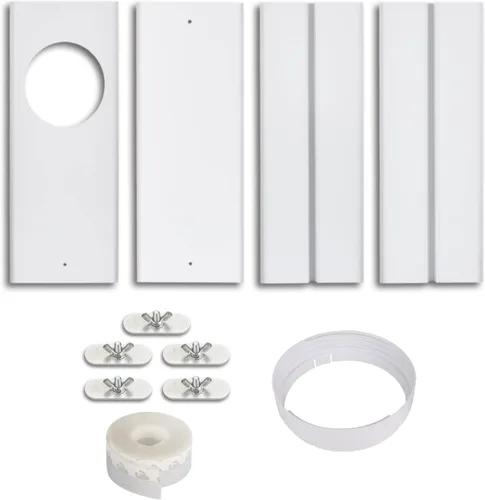 Miniatura 8 de Kit de ventana de aire acondicionado portátil con acoplador, sello de ventana ajustable para unidad de CA, kit de ventilación de CA deslizante