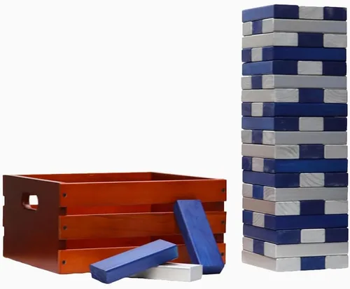 Miniatura 13 de Tailgating Pros Maderas gigantes de primera calidad con caja manchada: ¡elige los colores de tu equipo! Juego gigante para patio al aire libre