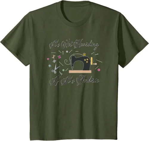 Miniatura 13 de It's Not Hoarding If Its - Camiseta de costura para acolchado, Blanco, S