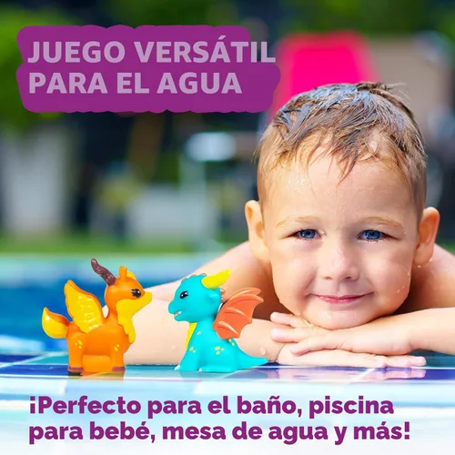 Miniatura 9 de Tub Works® Juguetes de baño herméticos de fantasía, paquete de 6 Diseño de juguetes de baño sellados sin agujeros que mantiene la humedad fuera