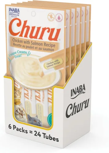 Miniatura 22 de INABA - Golosinas Churu para gatos, puré cremoso para gatos, sin cereales, que se puede lamer y exprimir / suplemento con vitamina E y taurina, 0.5
